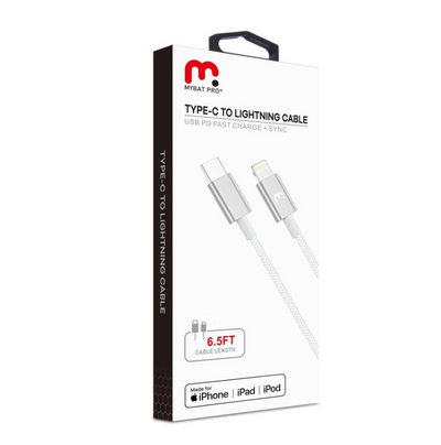 MyBat Pro - MFi USB-C to Lightning Cable (6.5ft)